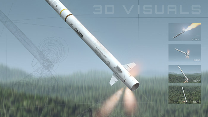 3D animated marketing video of Ceptor missile